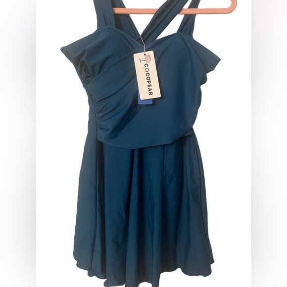 NWT Cocopear elegant crossover one piece Swimdress size Small - Picture 2 of 5